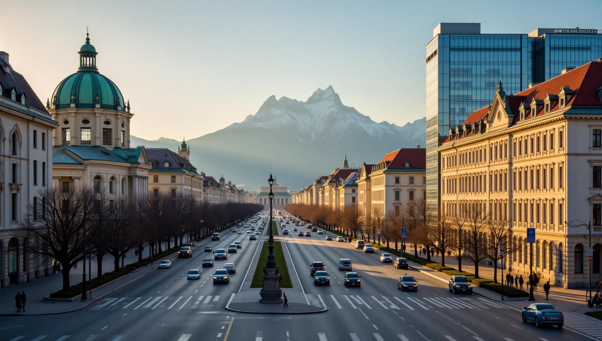 Austria business district